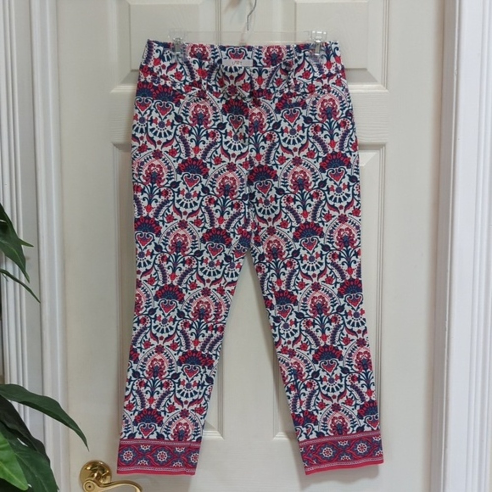 Loft Marisa Riviera Pant Women's Floral Ankle Pants Size 2